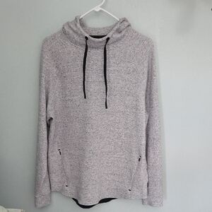 YPB Light Gray Hoodie with Black Drawstrings Size S